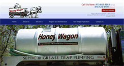 Desktop Screenshot of honey-wagonkc.com
