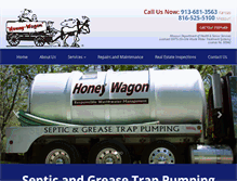 Tablet Screenshot of honey-wagonkc.com